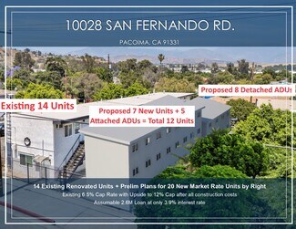 Plus de détails pour 10028 San Fernando Rd, Pacoima, CA - Logement à vendre