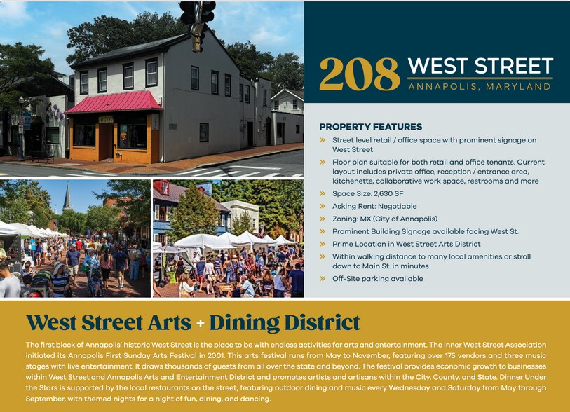 208 West St, Annapolis, MD à louer - Photo de l’immeuble – Image 2 sur 5