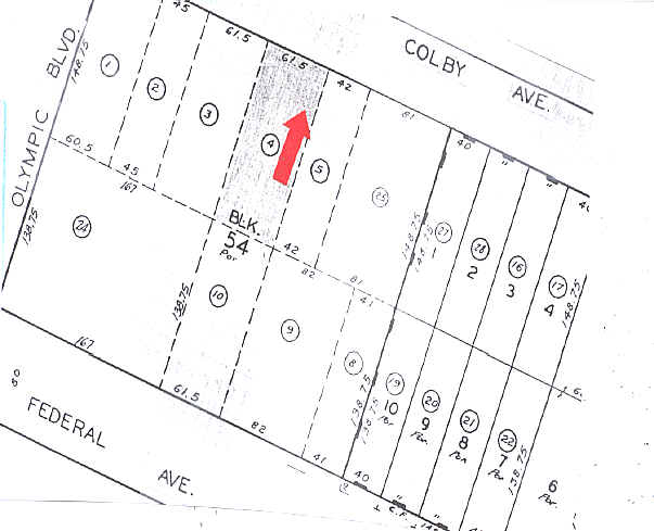 2219 Colby Ave, Los Angeles, CA à louer - Plan cadastral – Image 2 sur 9