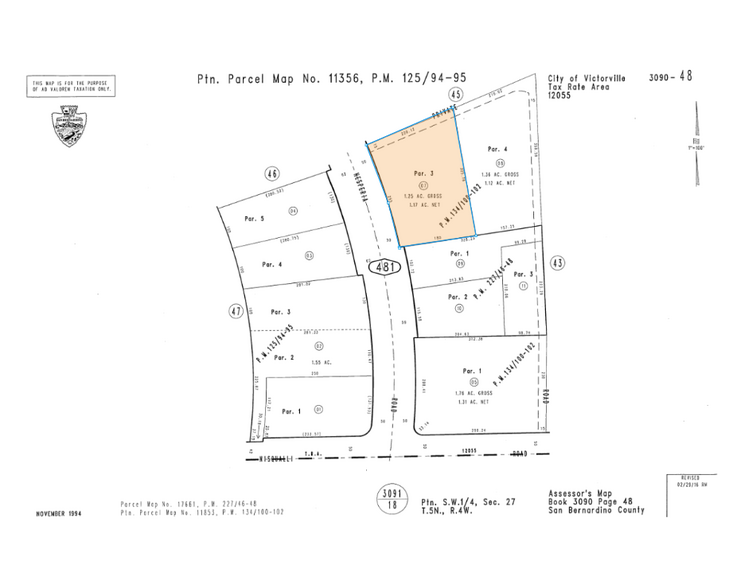 0 Hesperia Rd, Victorville, CA à louer - Plan cadastral – Image 1 sur 1