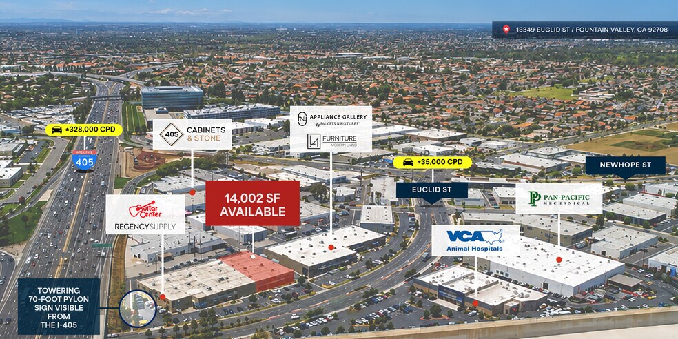 18349-18375 Euclid St, Fountain Valley, CA à louer - Photo de l’immeuble – Image 1 sur 6