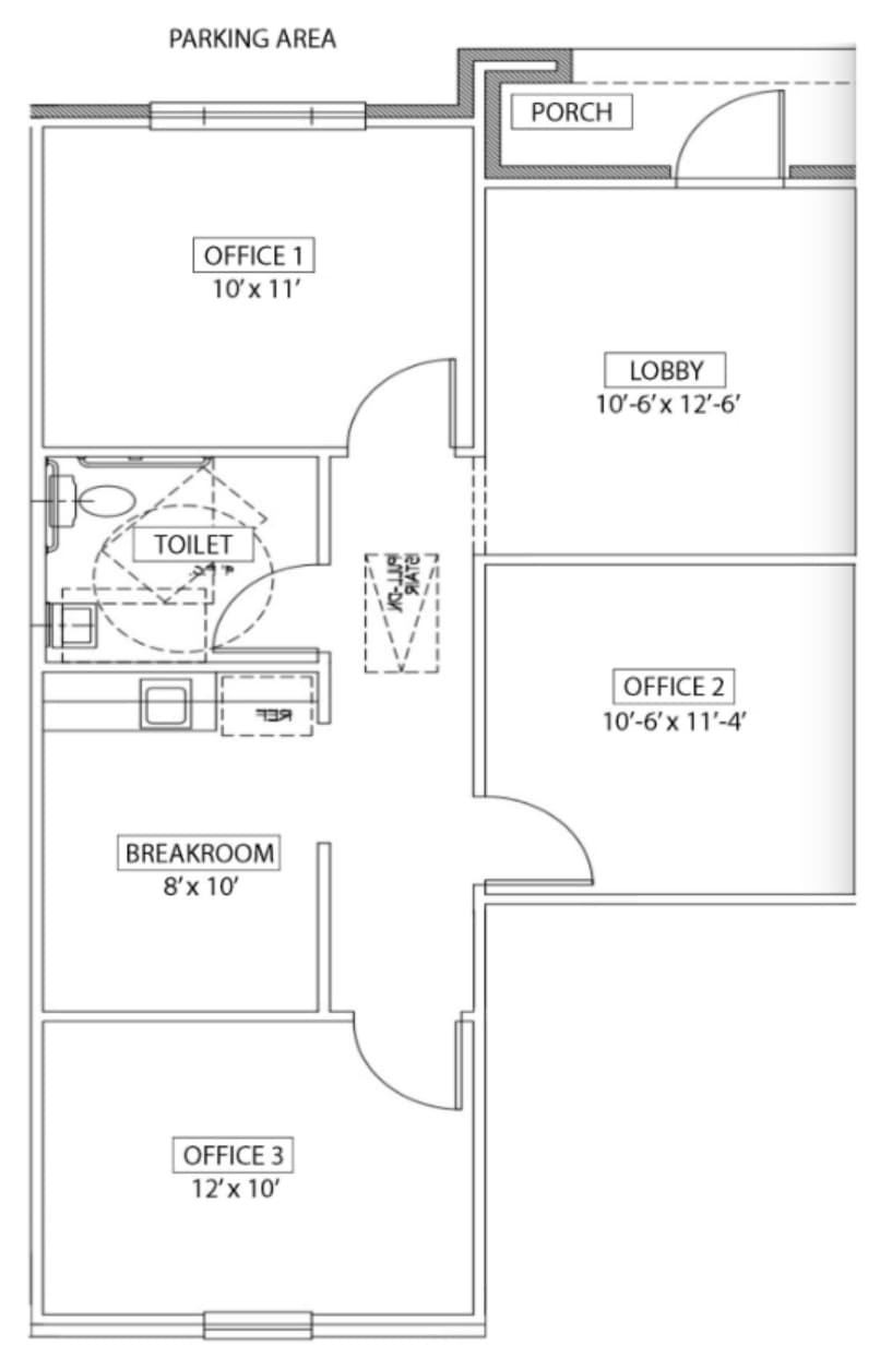 414 N Main St, Grapevine, TX à louer Plan d’étage– Image 1 sur 1