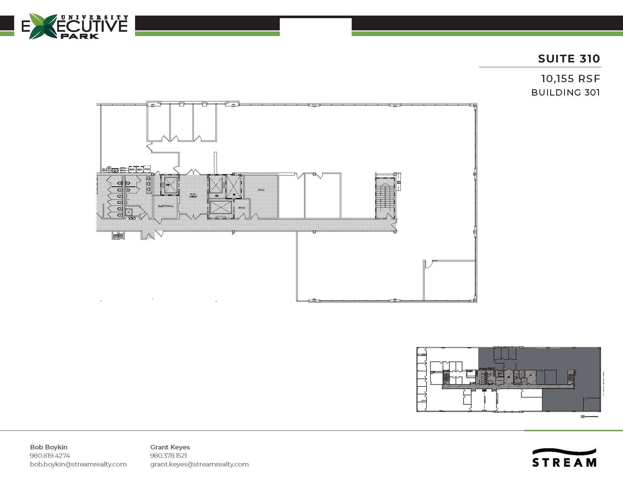 301 McCullough Dr, Charlotte, NC à louer Plan d’étage– Image 1 sur 1