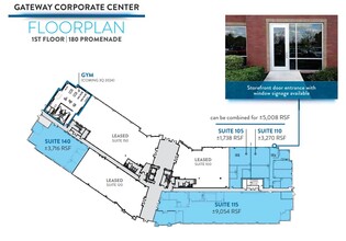 180 Promenade Cir, Sacramento, CA à louer Plan d’étage– Image 1 sur 1