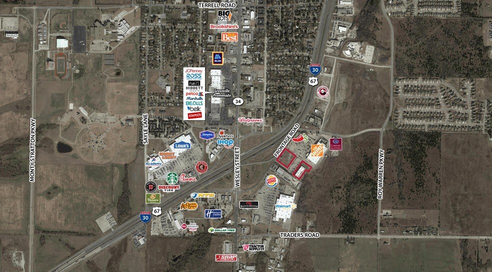 I-30, Greenville, TX à vendre - Aérien – Image 2 sur 3