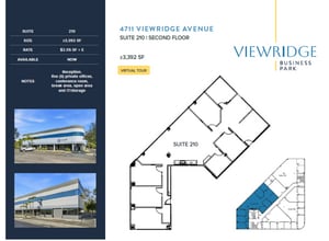 4711 Viewridge Ave, San Diego, CA à louer Plan d’étage– Image 1 sur 1