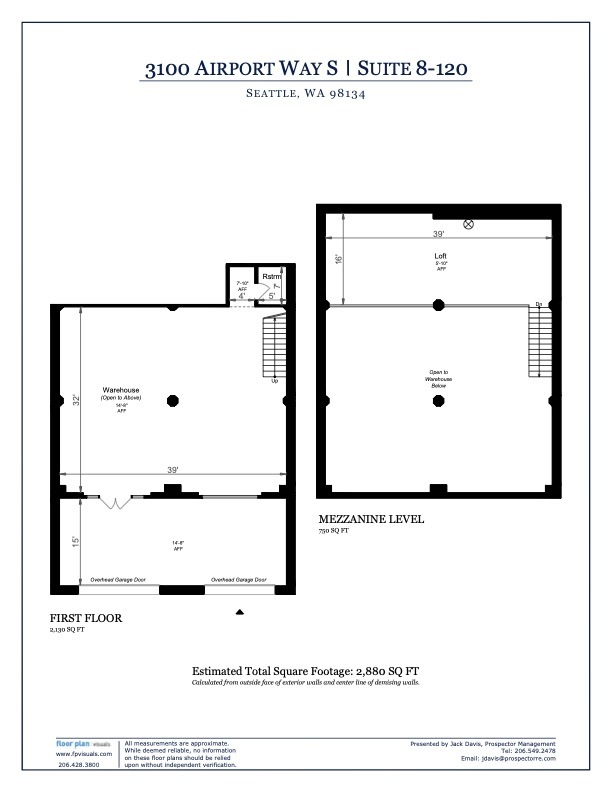 3100 Airport Way S, Seattle, WA à louer Plan d’étage– Image 1 sur 1