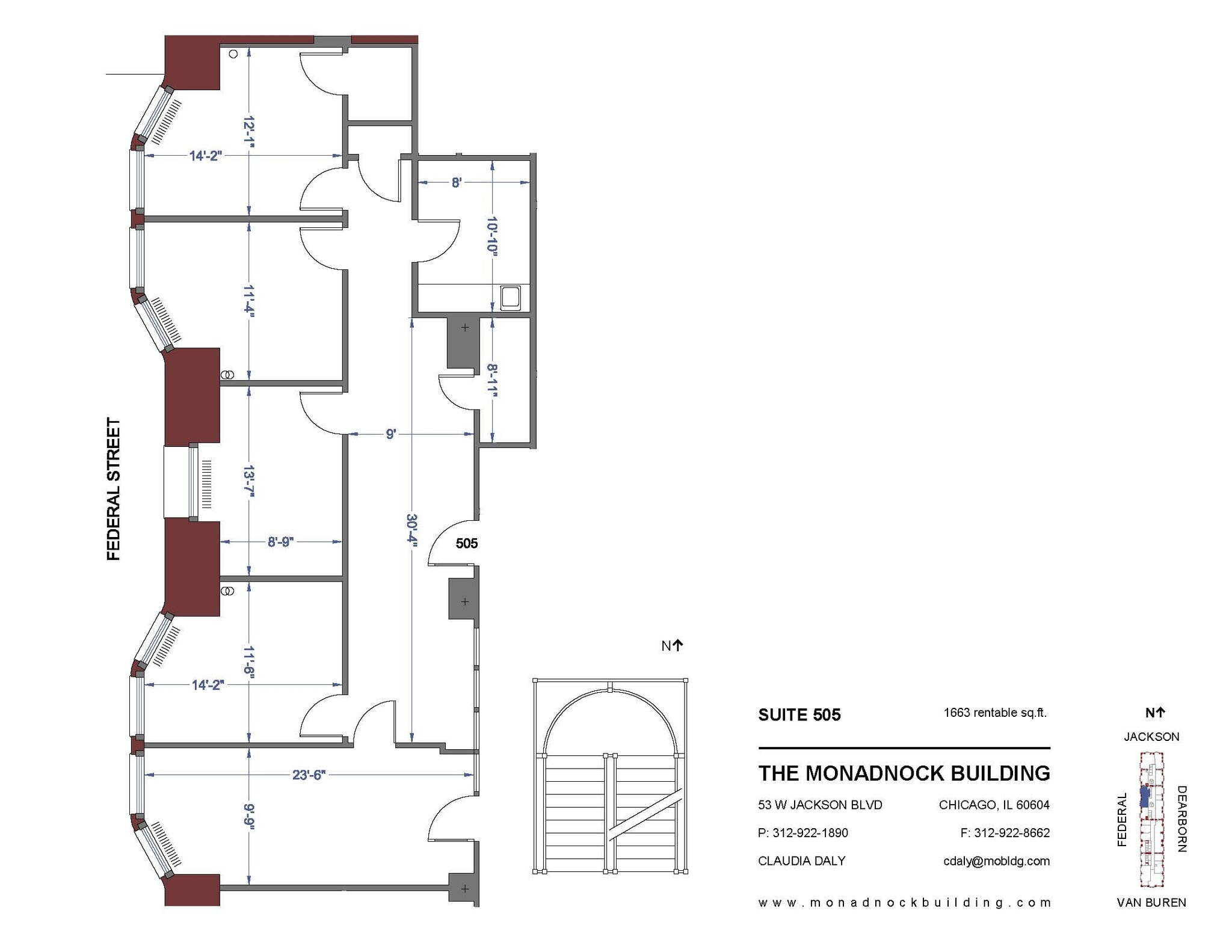 53 W Jackson Blvd, Chicago, IL à louer Plan d’étage– Image 1 sur 5