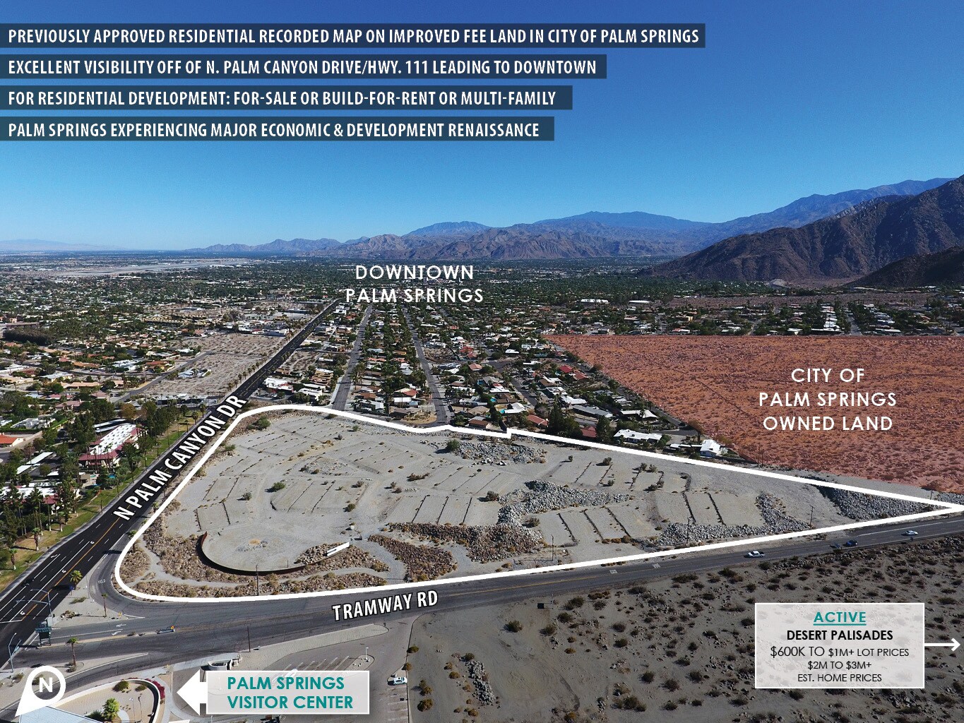 Palm Canyon, Palm Springs, CA à vendre Aérien– Image 1 sur 5