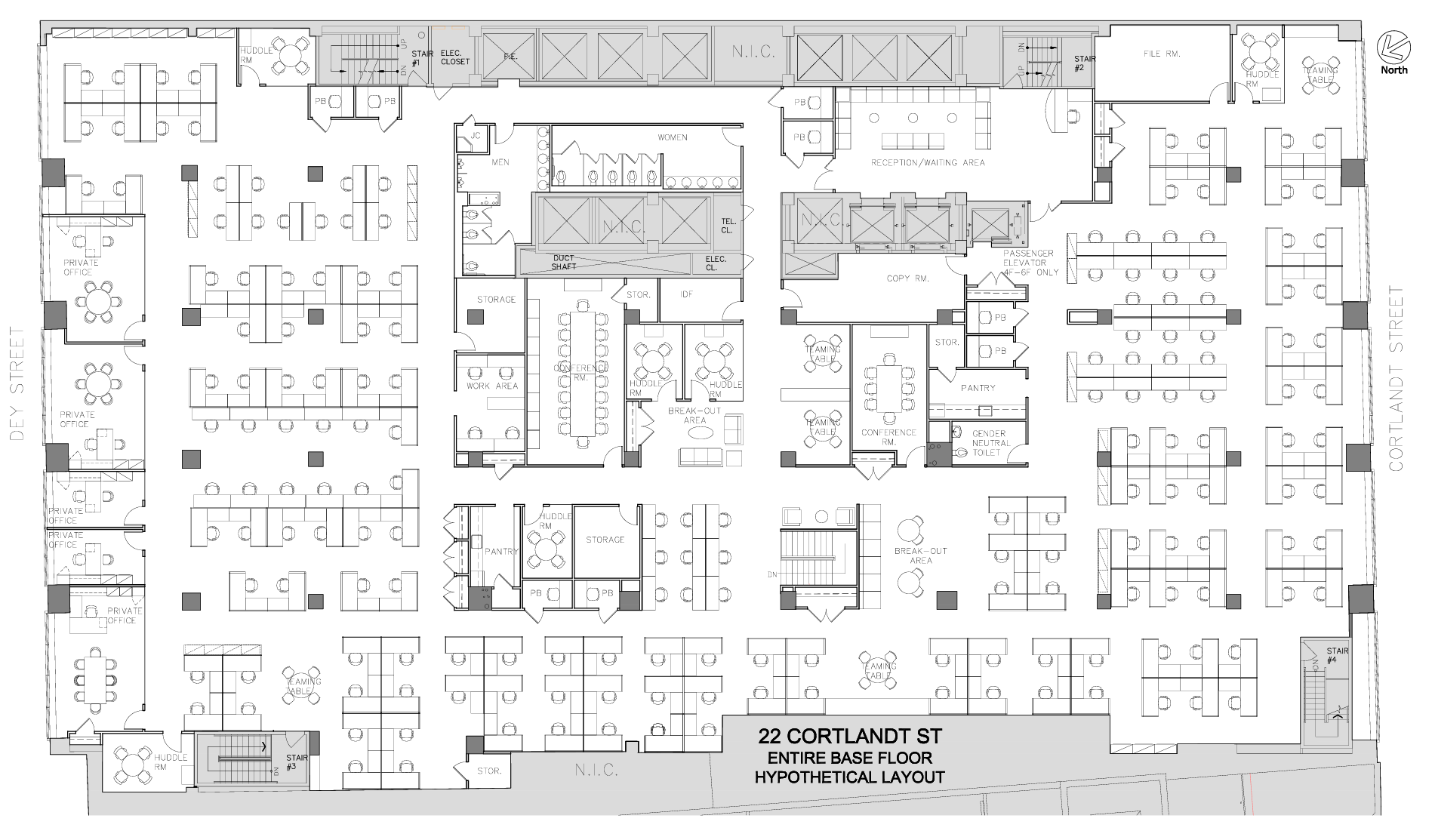 22 Cortlandt St, New York, NY à louer Plan d’étage– Image 1 sur 2