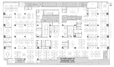 22 Cortlandt St, New York, NY à louer Plan d’étage– Image 1 sur 2