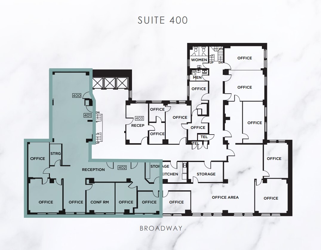 1440 Broadway, Oakland, CA à louer Plan d’étage– Image 1 sur 1