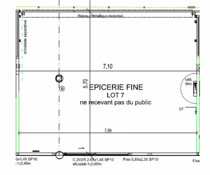 Local commercial dans BISCARROSSE PLAGE à louer - Plan d’étage – Image 2 sur 3
