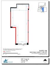 1881 Yonge St, Toronto, ON à louer Plan d’étage– Image 1 sur 1