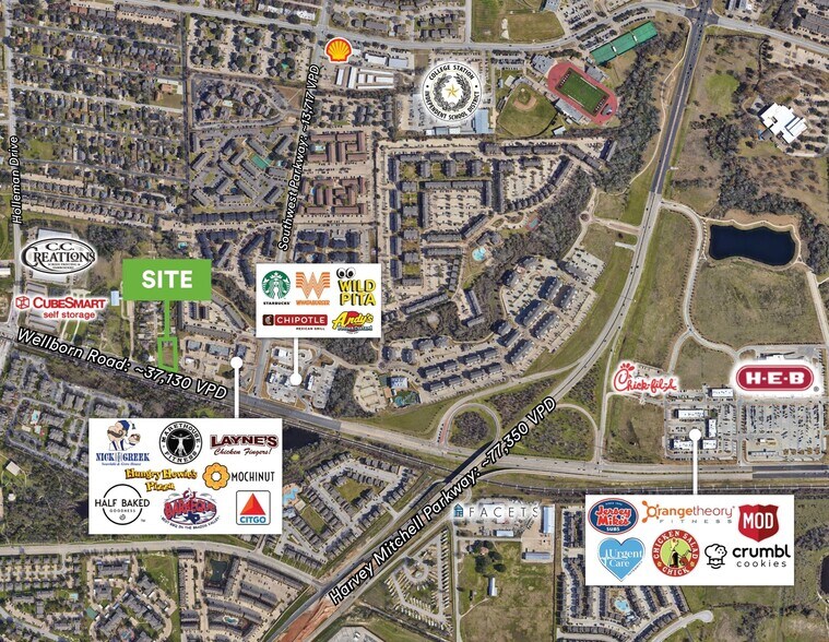 1201 Wellborn Rd, College Station, TX à louer - Photo de l’immeuble – Image 2 sur 8
