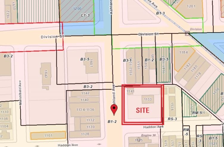 1133 N Ashland Ave, Chicago, IL à louer - Plan cadastral – Image 3 sur 7