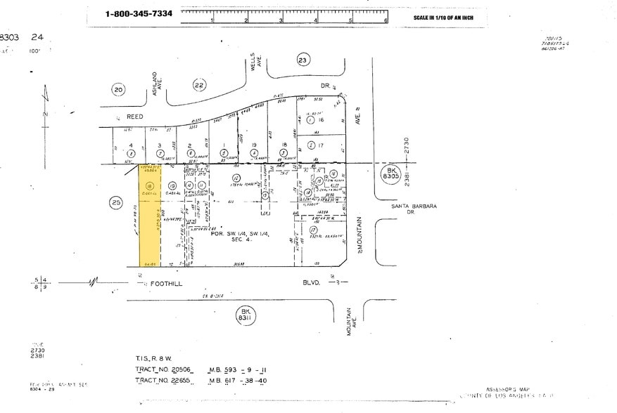 863-865 W Foothill Blvd, Claremont, CA à louer - Plan cadastral – Image 3 sur 4