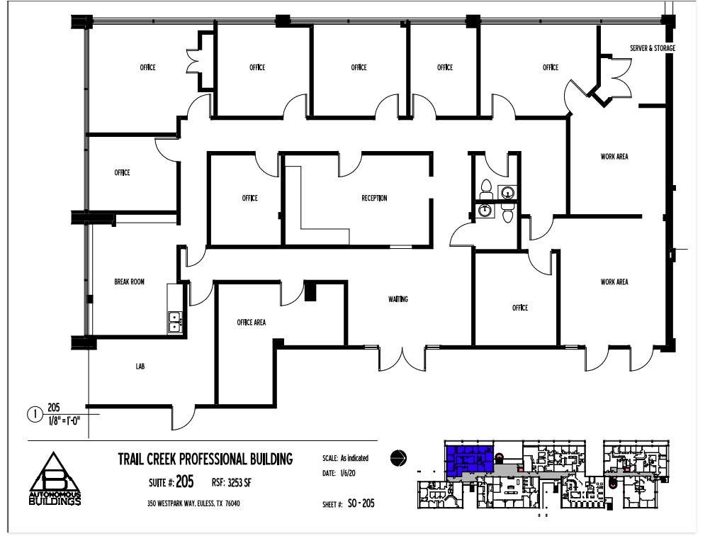 350 Westpark Way, Euless, TX à louer Plan d’étage– Image 1 sur 1