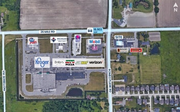16700 26 Mile Rd, Macomb Township, MI - Vue aérienne vue de carte - Image1
