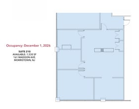 163 Madison Ave, Morristown, NJ à louer Plan d’étage– Image 1 sur 1
