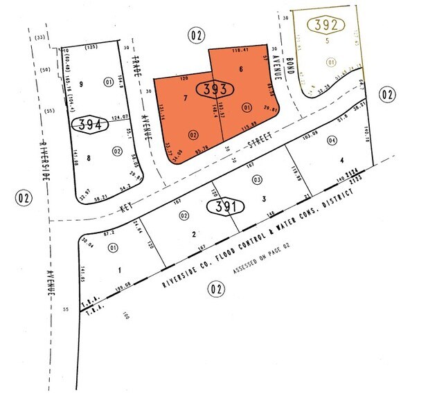 NWC Trade Ave & Key St, Colton, CA à vendre - Plan cadastral – Image 2 sur 2