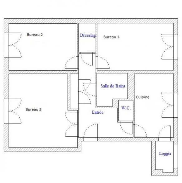 Bureau dans Lyon à vendre - Plan d’étage – Image 1 sur 5