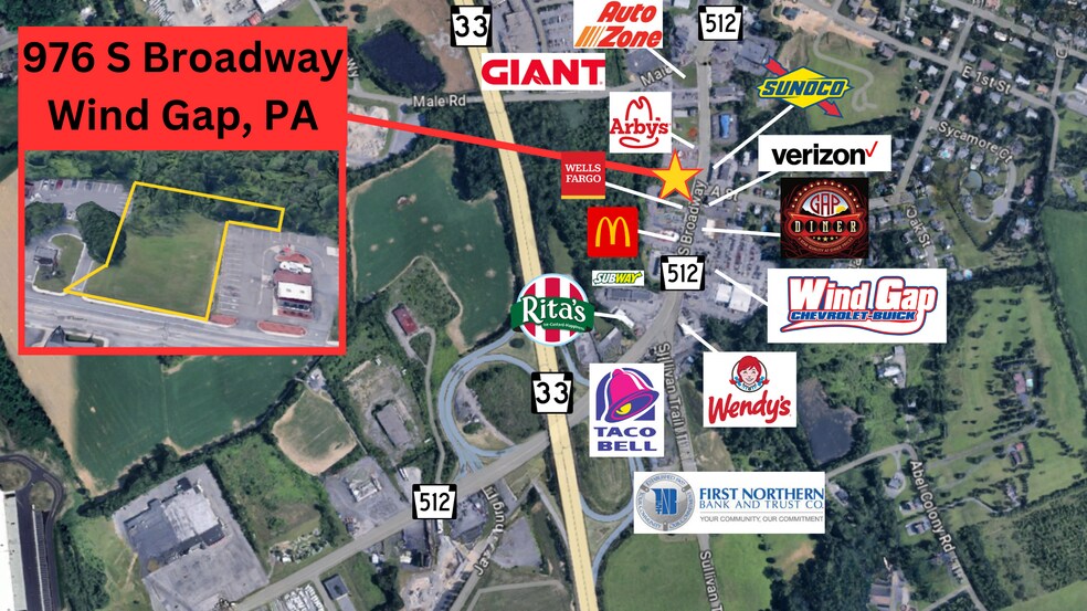 976 S. Broadway, Wind Gap, PA à vendre - Photo de l’immeuble – Image 2 sur 3