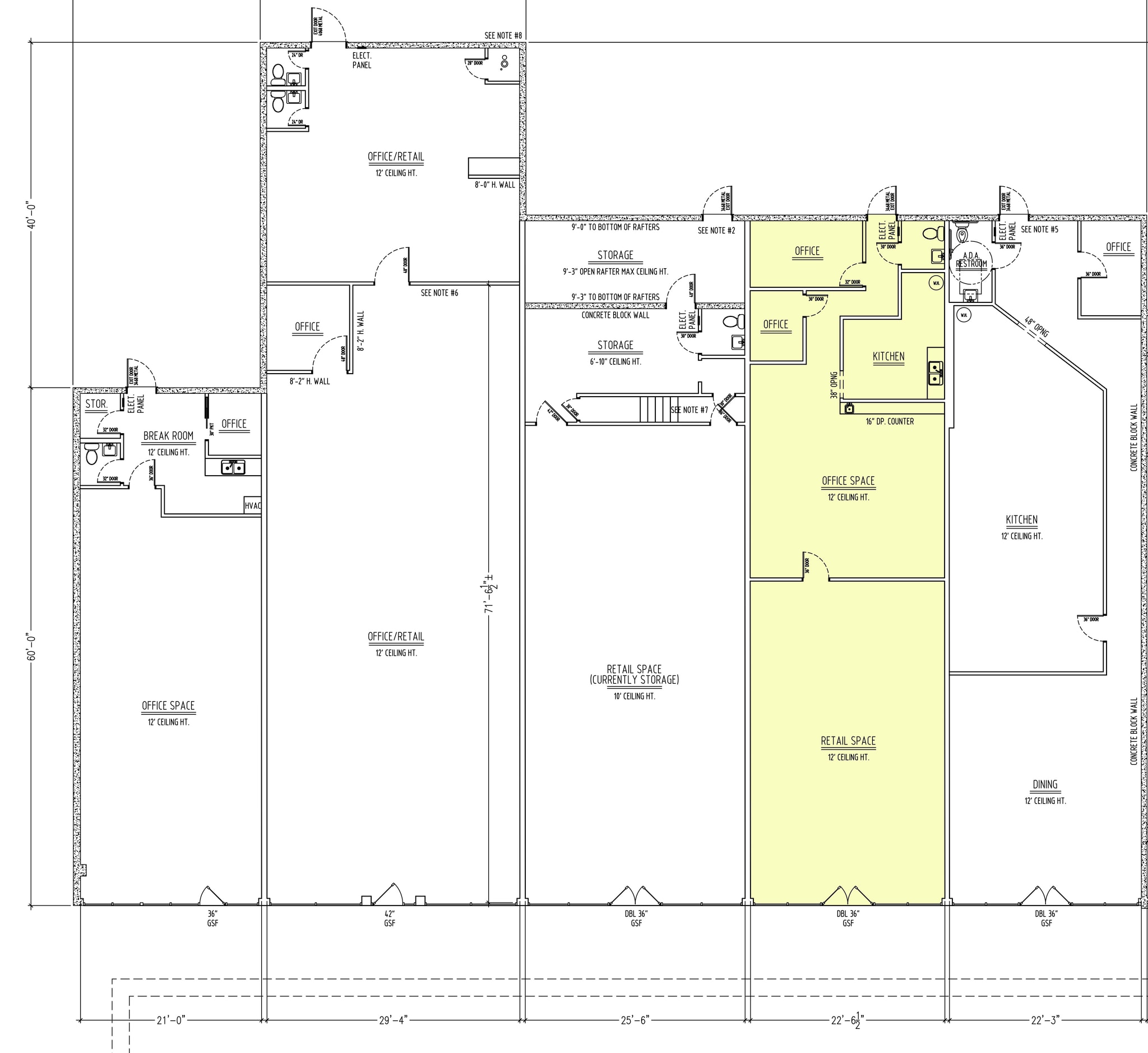 1921 Oroville Dam Blvd, Oroville, CA à louer Plan d’étage– Image 1 sur 3