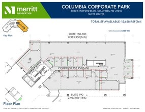 8830 Stanford Blvd, Columbia, MD à louer Plan d’étage– Image 2 sur 2