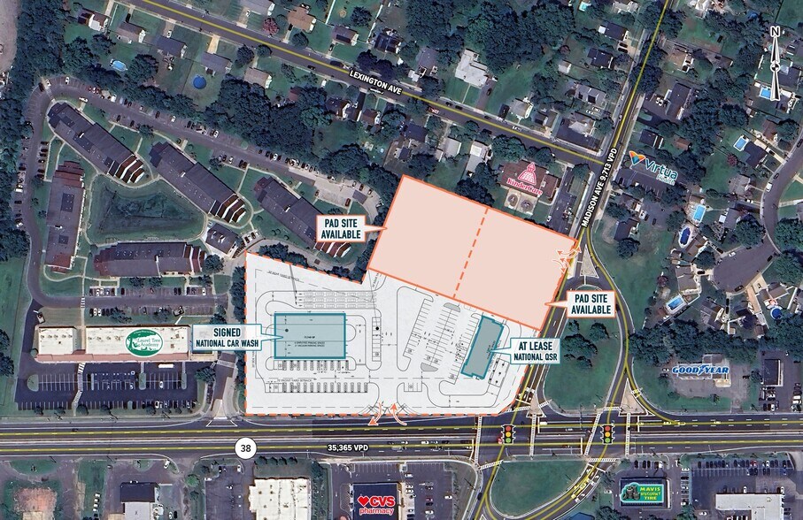 1573 NJ-38, Lumberton Township, NJ à louer - Aérien – Image 1 sur 2