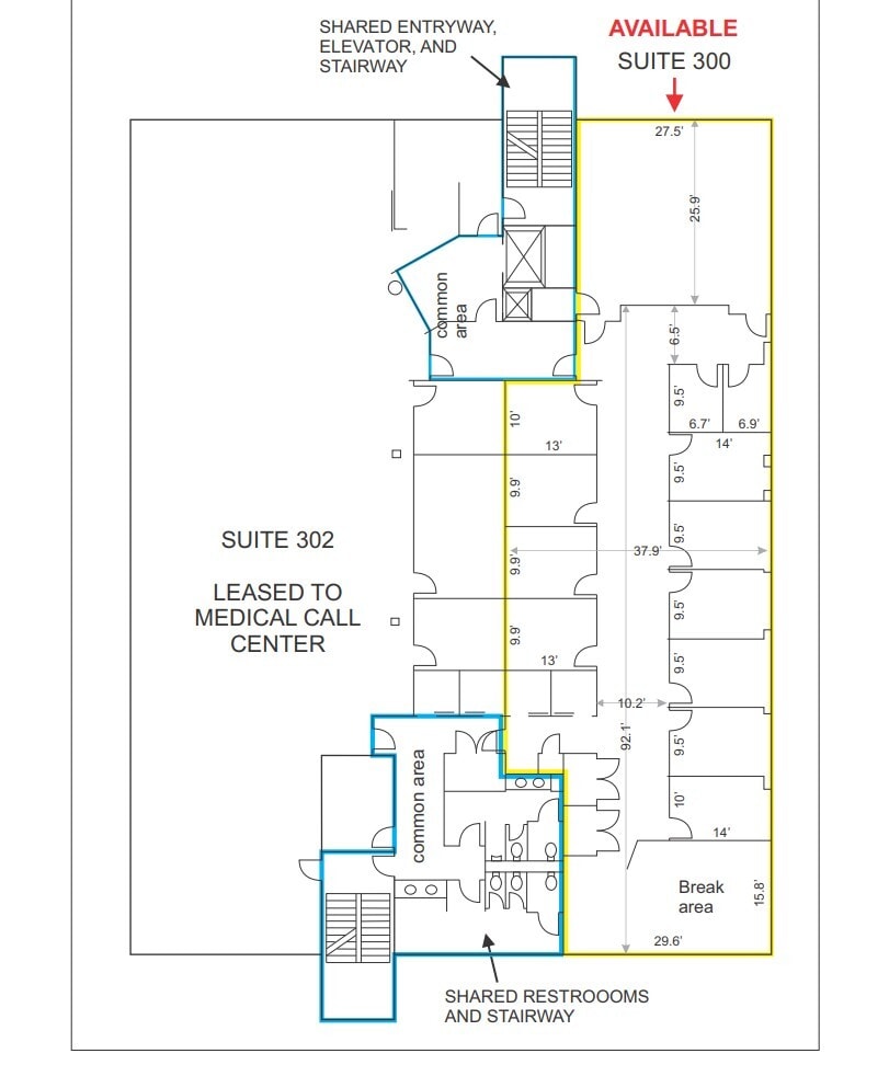 400 Memorial Drive Ext, Greer, SC à louer Plan d’étage– Image 1 sur 9