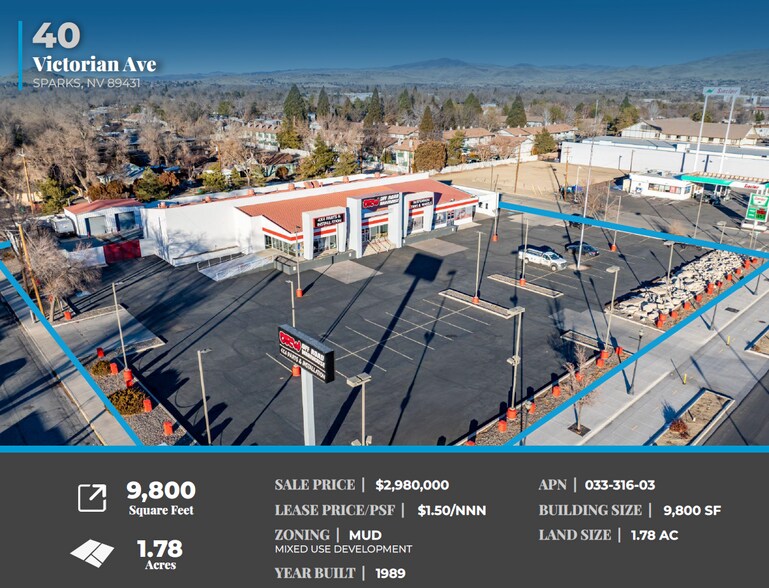 40 E Victorian Ave, Sparks, NV à vendre - Photo de l’immeuble – Image 2 sur 7