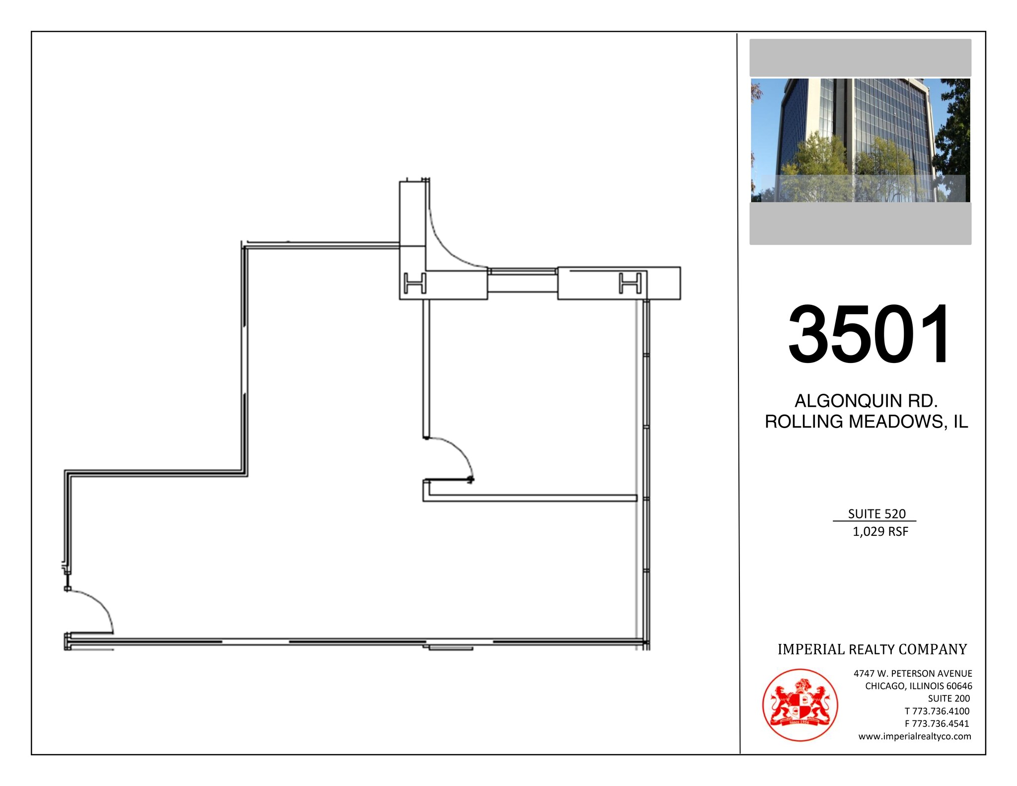 3501 Algonquin Rd, Rolling Meadows, IL à louer Plan de site– Image 1 sur 1