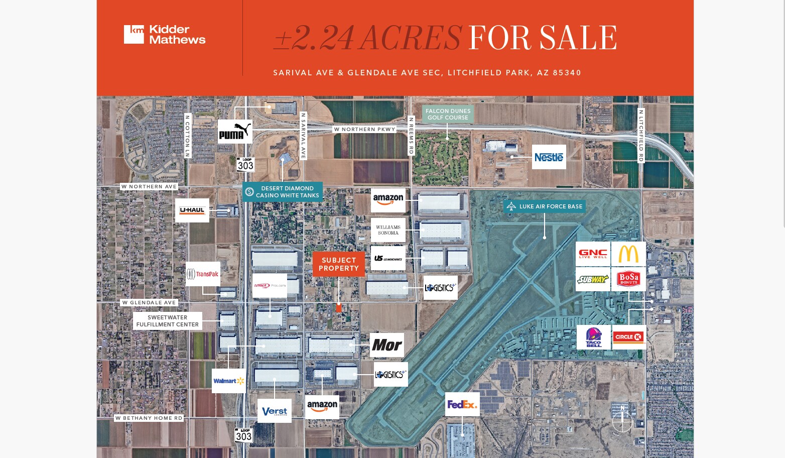 16035 W Glendale Ave, Litchfield Park, AZ à vendre Aérien– Image 1 sur 3