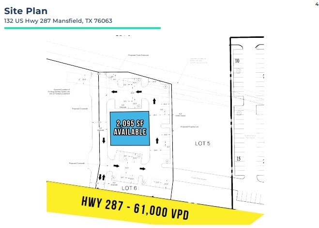 132 US Hwy 287, Mansfield, TX à louer - Plan de site – Image 3 sur 3