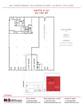 801 Chase Ave, Elk Grove Village, IL à louer Plan d’étage– Image 2 sur 2