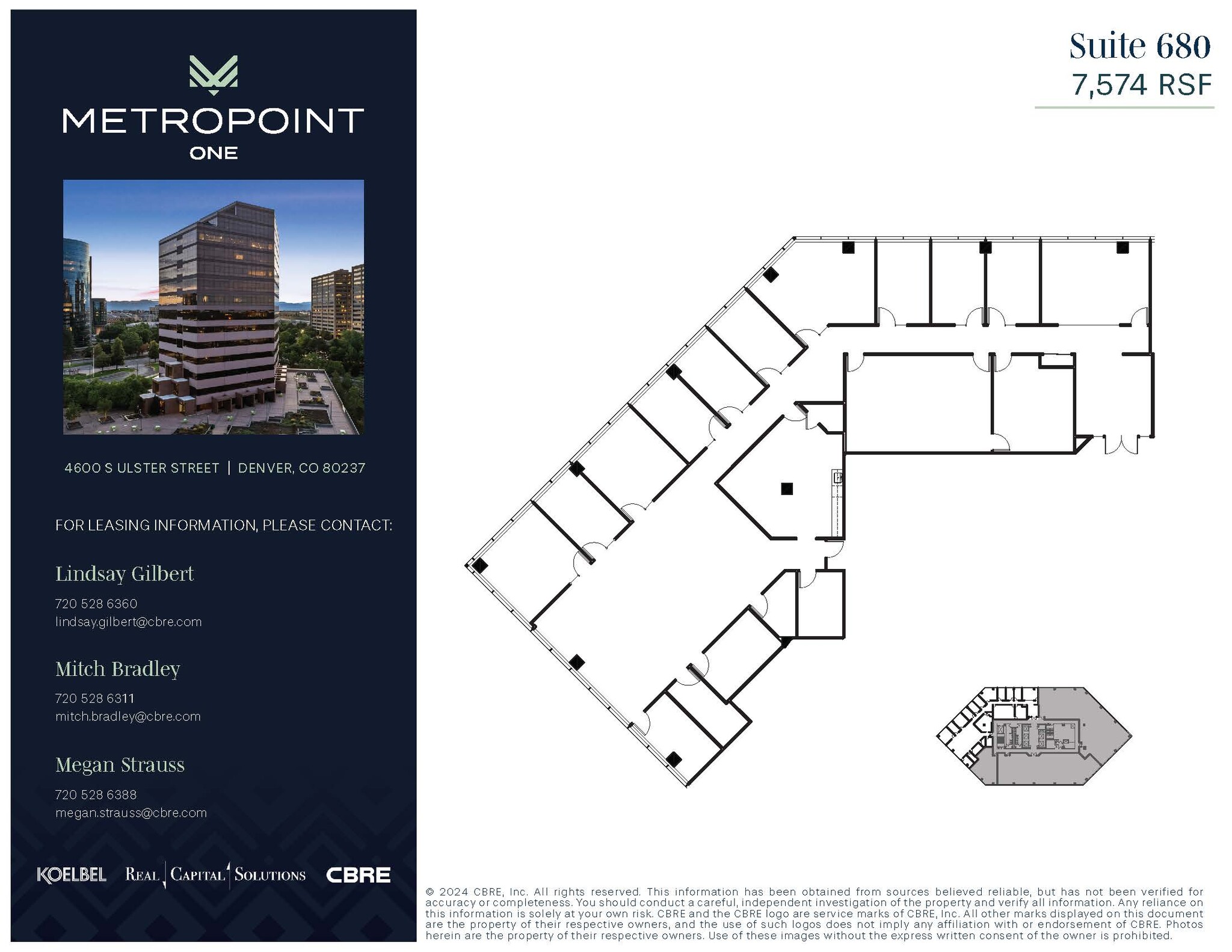4600 S Ulster St, Denver, CO à louer Plan d’étage– Image 1 sur 1