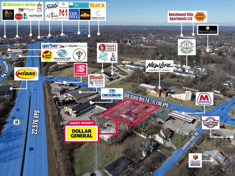 635 Old State Route 74, Cincinnati, OH à vendre - Aérien – Image 3 sur 4