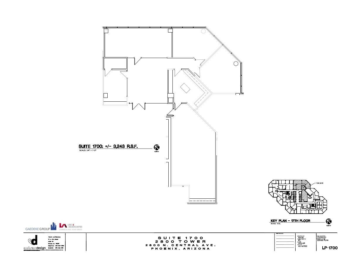 2800 N Central Ave, Phoenix, AZ à louer Plan d’étage– Image 1 sur 1