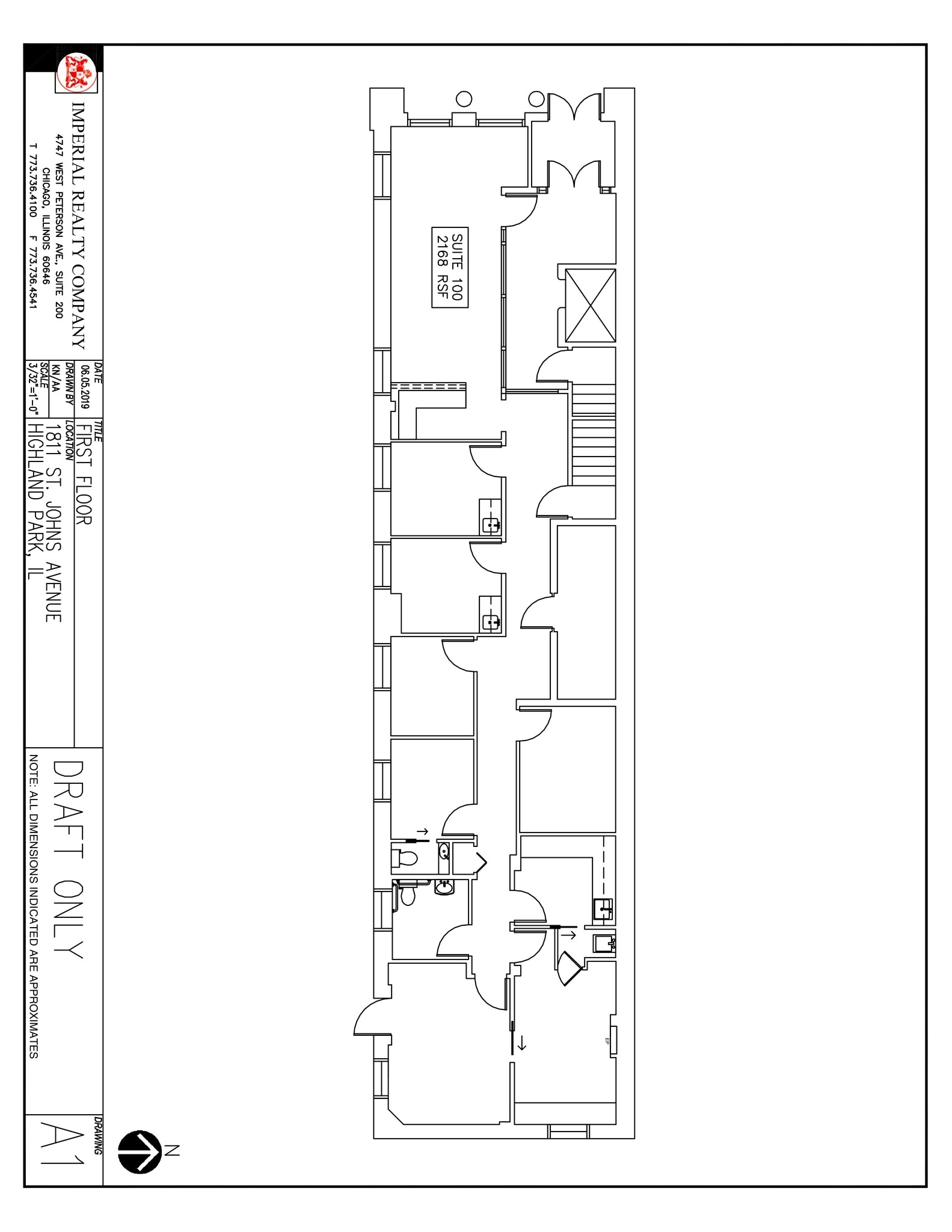 1811 St. Johns Ave, Highland Park, IL à louer Plan de site– Image 1 sur 1