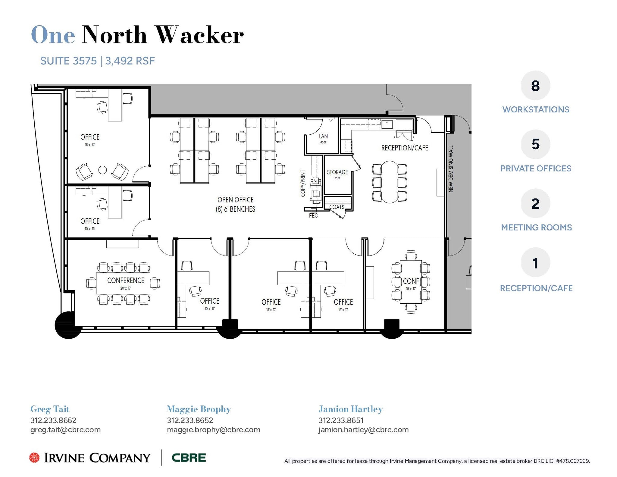 1 N Wacker, Chicago, IL à louer Plan d’étage– Image 1 sur 1
