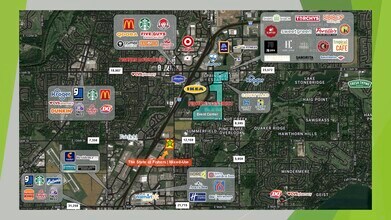 106th & Lantern, Fishers, IN - VUE AÉRIENNE vue de carte