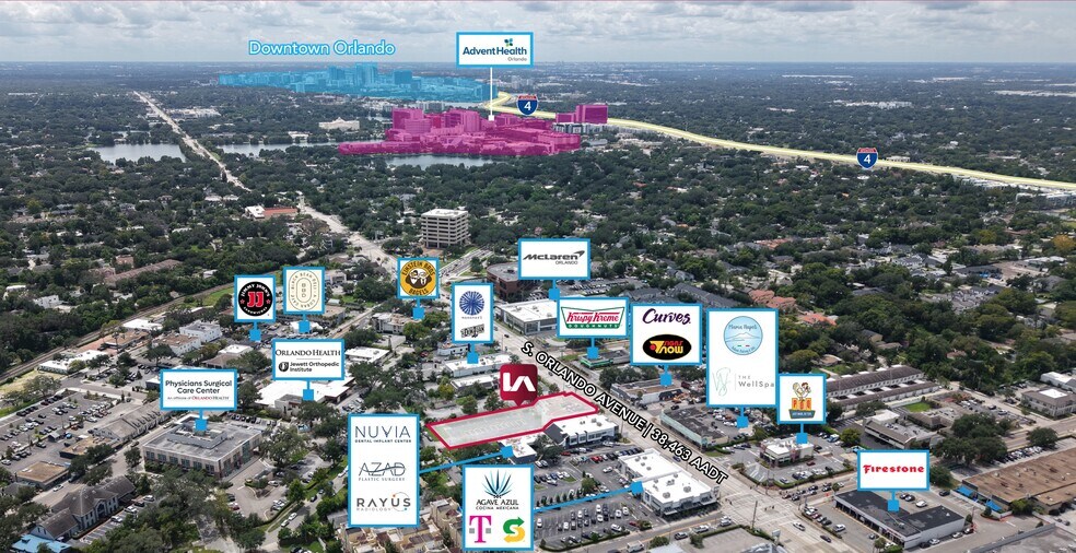 1000 S Orlando Ave, Winter Park, FL à vendre - Aérien – Image 2 sur 4