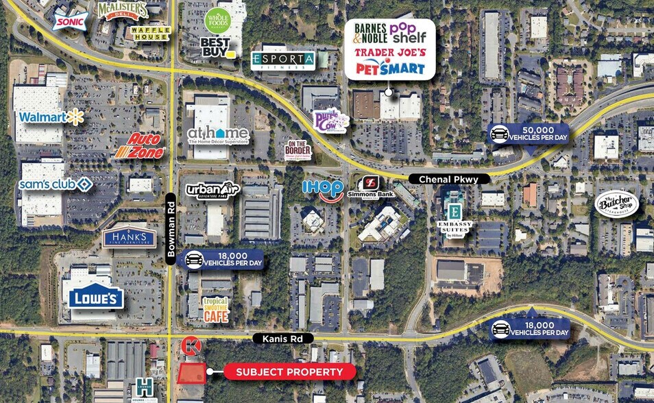11921 Kanis Rd, Little Rock, AR à vendre - Aérien – Image 2 sur 2