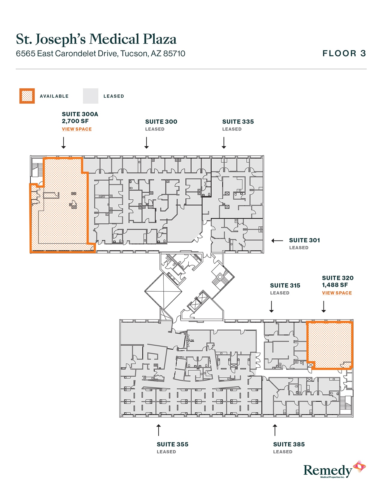 6565 E Carondelet Dr, Tucson, AZ à louer Plan d’étage– Image 1 sur 2