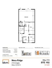 4215 E McDowell Rd, Mesa, AZ à louer Plan d’étage– Image 1 sur 1