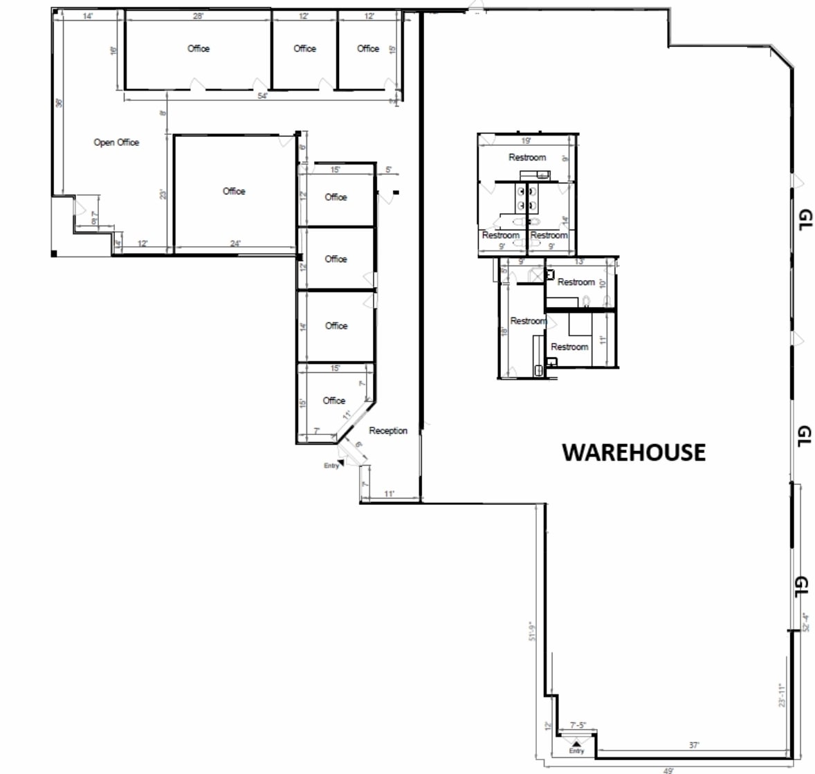 4660 Viewridge Ave, San Diego, CA à louer Plan d’étage– Image 1 sur 3