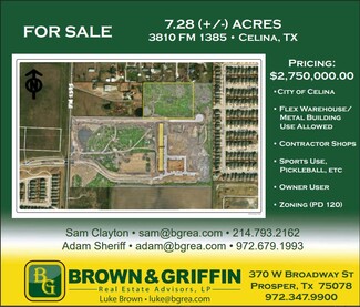 Plus de détails pour 3810 FM1385, Aubrey, TX - Terrain à vendre