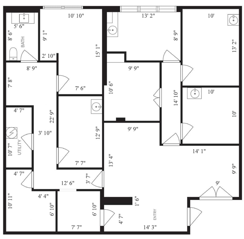 6040 Camp Bowie Blvd, Fort Worth, TX à louer Plan d’étage– Image 1 sur 1