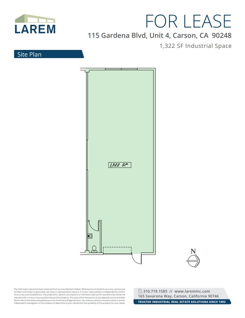 115-117 E Gardena Blvd, Gardena, CA à louer Plan d’étage– Image 1 sur 1